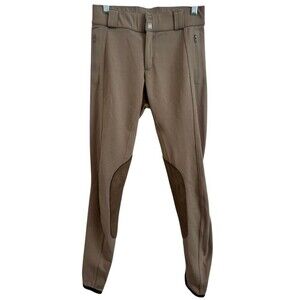 FITS‎ PerforMAX Knee Patch Breeches Small Taupe Heritage Equestrian Riding USA